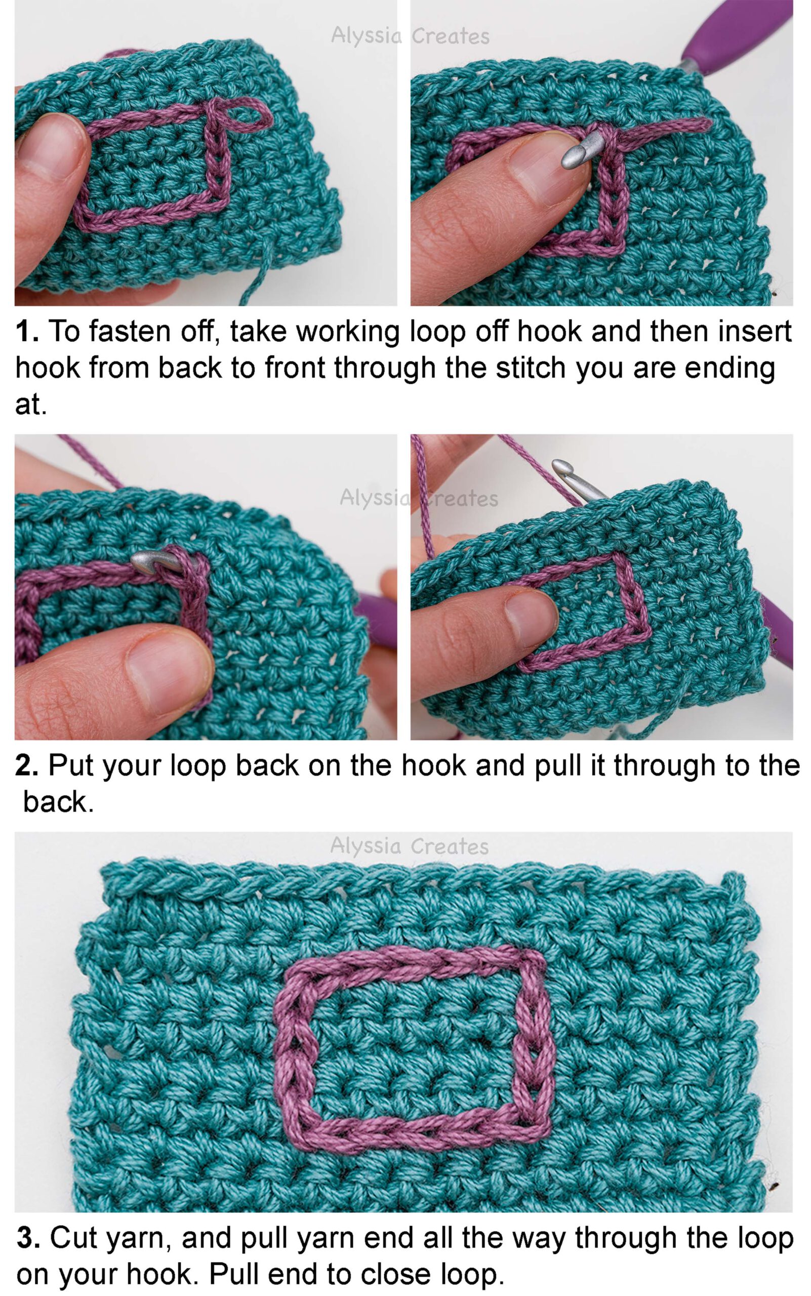 How to Slip Stitch for Beginners - Alyssia Creates