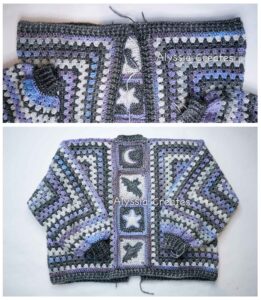 bottom ribbing of cardigan