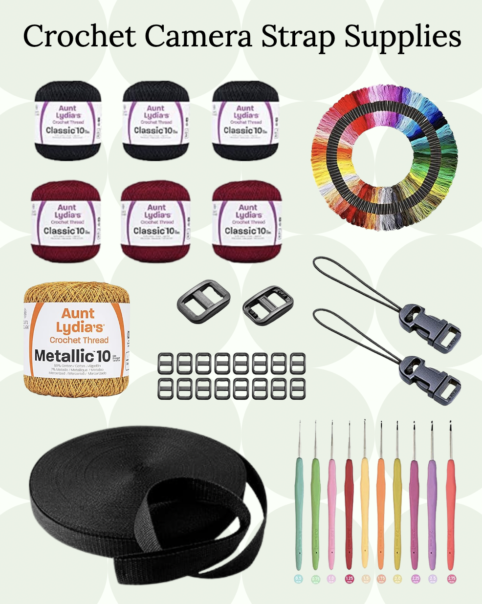 Crochet Camera Strap Supplies