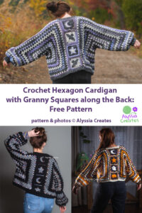 hexagon cardigan for pinterest