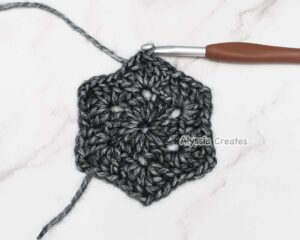 Round 2 for hexagon cardigan