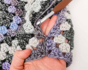 photo of joining arm seam