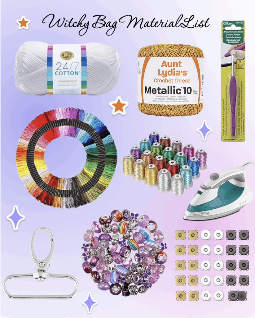 Witchy Bag Material List