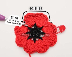 poppy applique round 4