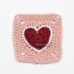 Heart granny square