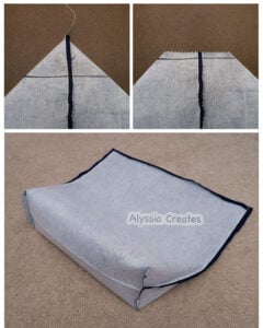 fabric lining for crochet bag