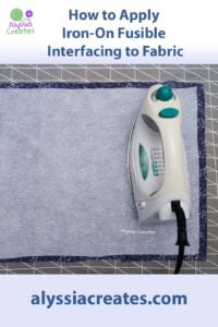 How to apply interfacing for pinterest