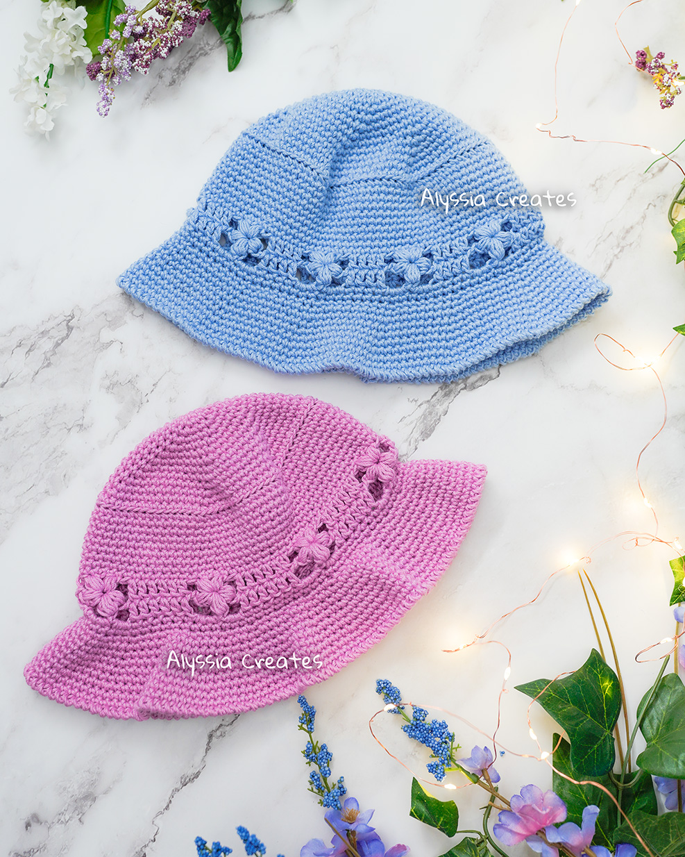 Bucket hat designed by Alyssia Creates